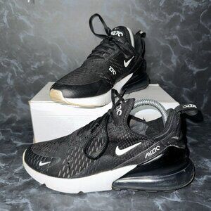 Nike Air Max 270 Black White Comfort Athletic Casual Shoes Sneakers Women’s 8